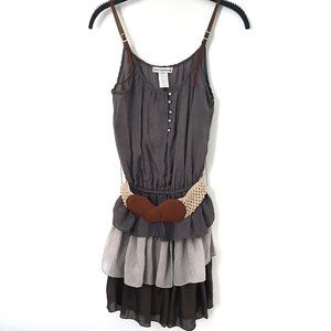 Body Central Multi-colored dress with belt - S